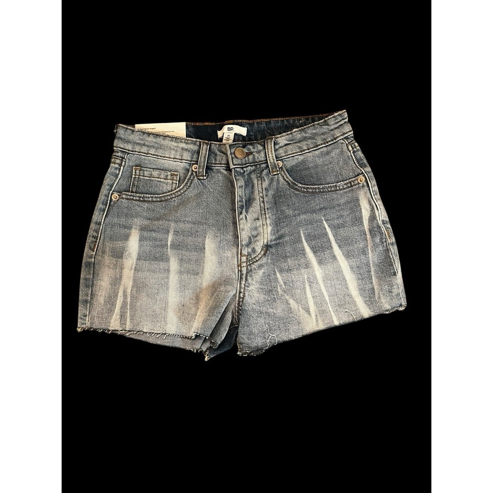 BP Stretch Low-rise Denim Cutoff Shorts Light Wash S 26